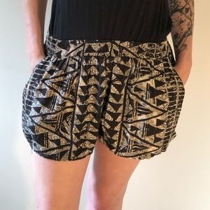 Tribal print shorts